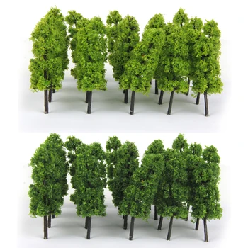 40pcs N Masto Modelis Medžių Išdėstymas Geležinkelio Traukinio Kraštovaizdžio 7.7-8cm/3-3.15