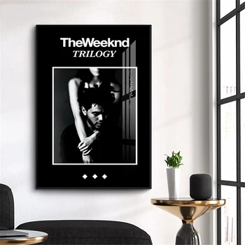 The Weeknd Trilogy Drobės Tapybos Muzikos Albumas Sienos Meno Šiuolaikinės Dainininkas Plakatai ir Spausdina Šalies Vidaus Kambario Dekoro
