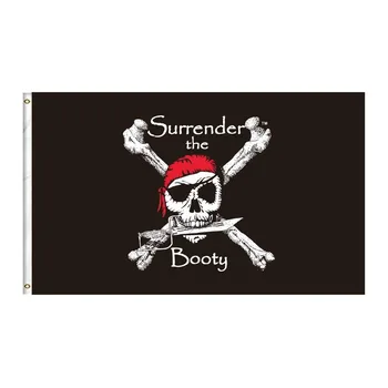 Nlbflag 3X5Fts 90X150cm Piratų Jolly Roger Atsisakyti Grobis Vėliavos Banner