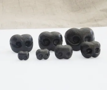 100vnt/daug naujų mielas 8mm-30mm spalva juoda sklandžiai kamieninių plastiko žaislas nosies gyvūnų nosies 