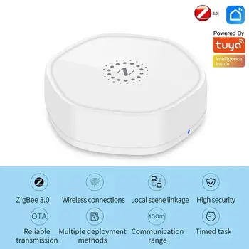 ZigBee Vartai Tuya Smart Home Gateway WiFi Centrinio Valdymo Priimančiosios Smart Gyvenimo Programėlė Balsas Kontrolės Alexa 