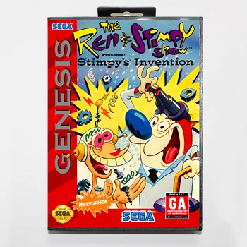Ren & Stimpy Paroda Pristato Stimpy tai Išradimas 16bit MD Žaidimo Kortelės Sega Mega Drive/ Genesis 