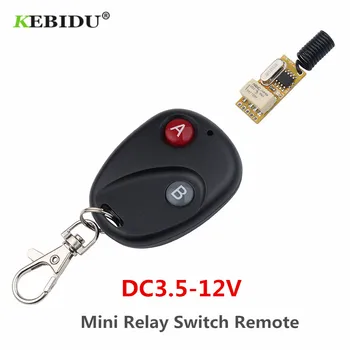 kebidu 3.5-12V Mini Relay Belaidžio tinklo Jungiklis, Nuotolinio Valdymo Maitinimo LED Lempos Kontrolierius Mikro Imtuvas Siųstuvas, skirtas Windows Žibintai
