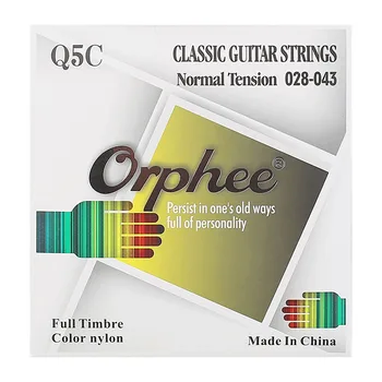 Orphee Q5C Juodo Nailono Klasikinės Gitaros Stygos Nustatyti Juodo Nailono Gryno Vario Žaizda Klasikinis Guitarra Įgėlimo Priedų
