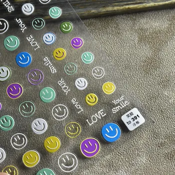 Trimatis nagų lipdukai Japonijos lipdukai 5d nagų lipdukų Spalva veiduką nagų dailės apdailos lipdukai