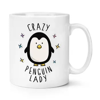 Crazy Penguin Lady Puodelis Juokingas, Mielas Kavos Keramikos Puodelis Dovanų Kūrybos Pieno Cuo Puodeliai Lašas Laivybos