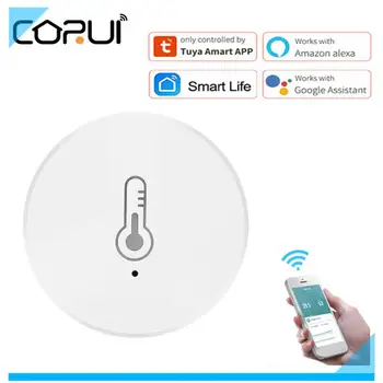 CORUI Tuya Smart Zigbee3.0 Smart Temperatūros Ir Drėgmės Jutiklis Baterija Smart Gyvenimo Taikymo Alexa 