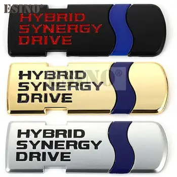 Hybrid Synergy Drive Automobilio klijuojamas Lipdukas Ženklelis Decal Cinko Lydinys Sparnas Kamieno Bagažinės Emblema Toyota Corolla RAV4 Camry