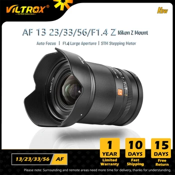 viltrox 13mm Nikon Z pritvirtinkite Fotoaparatą Objektyvo Auto Fokusavimas Plataus kampo Objektyvas 23 mm 33mm 56mm F1.4 Nikon Lnes Z5 Z6 Z50 Z6II Z7 Z7II ZFC