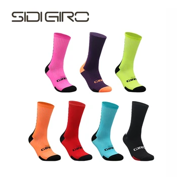 SIDI-GIRO naujų dviračių kojinės dėvėti, atsparus lauko sporto juoda ir balta visas rungtynes, kvėpuojantis vyrų ir moterų septynių elementas k