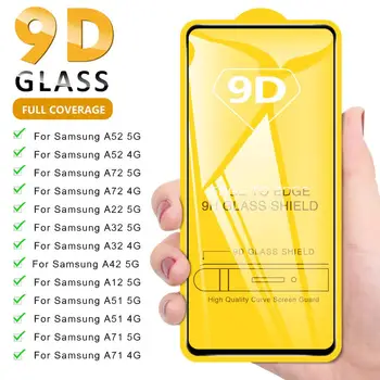 1-5VNT Apsauginis Stiklas Samsung Galaxy A52 A72 A22 A32 A42 A12 A51 A71 4G Grūdinto Stiklo Plėvelė Samsung A72 52 A32 A12 5G