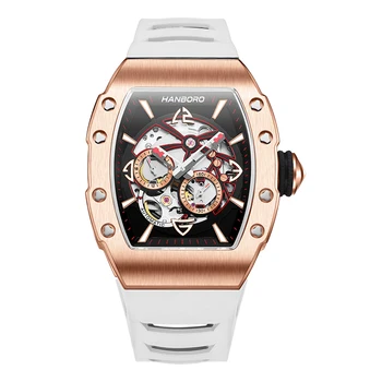 Hanboro Luxe Laikrodis Vyrai Automatinis Laikrodžiai VYRAS Mechaninis Laikrodis kokybės dizaino vyrų laikrodžiai Bagažinės verslo montre homme