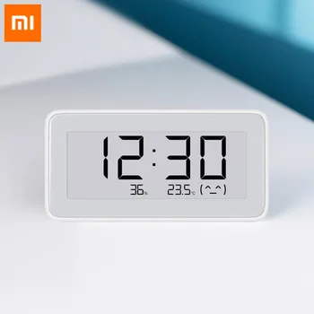 Originalus Xiaomi Mijia Smart Temperatūra Drėgnumas Stebėsenos Bluetooth Skaitmeninis Laikrodis, 3.7 colių E-ink Ekranu Matavimo Įrankiai