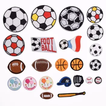 Sumaišykite Dizaino Futbolo Išsiuvinėti Pleistrai Geležies Lipdukai 