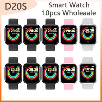 10VNT Y68 D20S Smart Watch Vyras Moteris Nemokamas Pristatymas Įdėti Nuotraukų Širdies ritmo Vandeniui Geriausias Smart žiūrėti IWO 13 pk y78 Y88