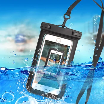 Universali Vandeniui Mobiliojo Telefono Krepšiai PVC Skaidri Vandens Įrodymas Povandeninis Sausas Krepšys Nardymo, Banglenčių ir Plaukimo Krepšiai Telefono Dėklas