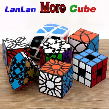 Dėlionės LanLan Keista Forma Specialios Magic Cube Octahedron Nerijos Sraigtasparnis Dobilų Aikštėje Rhombohedron ZongZi Pavarų Kubeliai 