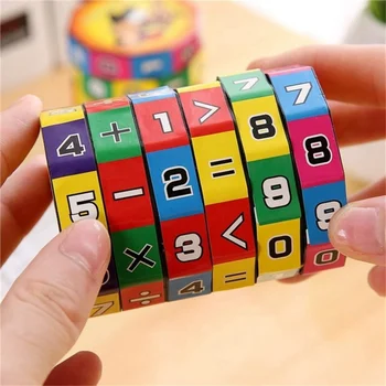 Naujas Atvykimo Skaidrių galvosūkiai Matematikos Numeriai Magic Cube Žaislas Vaikams, Vaikams, kurie mokosi ir Švietimo Žaislai, Dėlionės Žaidimas Dovanų