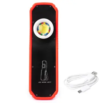 60W Portable LED Darbo Šviesos Magnetinis COB Žibintuvėlį, Fakelą Su pakabinimo Kablys Remontas, Lauko Kempingas