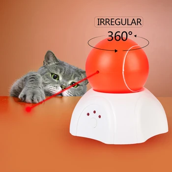 Lazerių Kamuolys Interaktyvi Katė Žaislai, Automatinė, 360 laipsnių Besisukantis Smart Dantį Kačiukas Žaislas Naminių Reikmenys