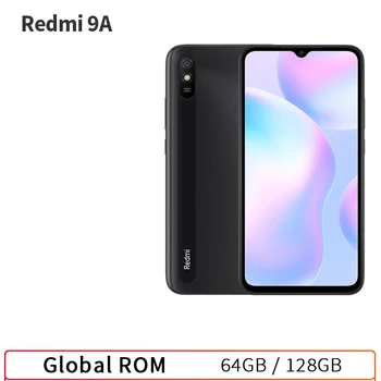 Išmanusis telefonas Xiaomi Redmi 9A Pasaulio Rom 64GB/128GB mobiliųjų Telefonų 5000mAh 6.53 colių MTK Gel G25 Octa Core 13MP Išmaniųjų telefonų KN Versija