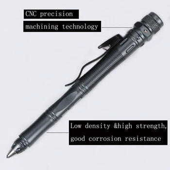 EDC Įrankis LED StrobeRechargeable Taktinis rašiklis, Multi-funkcija, self-defense pen anti-vilkas išgyvenimo Įrankis, Magnetinis Jungiklis