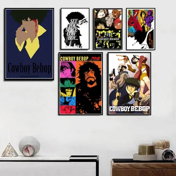 Plakatai ir Spausdina Cowboy Bebop Smaigalys Jet Japonų Anime Plakatas Sienos Meno Nuotrauką Drobė, Tapyba už Kambarį, Namų Dekoro