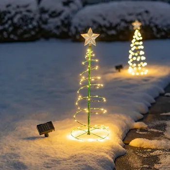 Saulės Led Šviesos Lauko Kalėdų Eglutė Sodo Žiburiai Kalėdų Dekoro 2022 Vandeniui Star Žibintų Kiemo Dekoratyvinis Apšvietimas