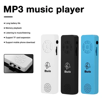 Mini Ultra Plonas Mados Mp3 Muzikos Grotuvą, Nešiojamą USB Įkrovimo Sporto Walkman su Garsiakalbio Studentų Dovanos Vaikams