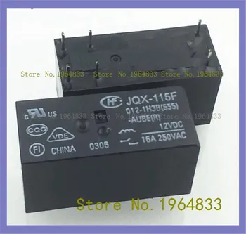 JQX-115F 012-1H3B 12VDC 16A 250VAC 6