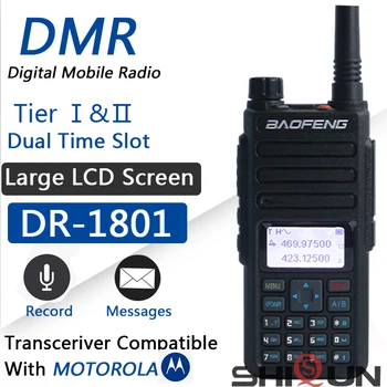 Walkie Talkie Baofeng DR-1801 DMR 2 Būdu Radijo Dual Band Pakopa I Pakopa II Dual Laiko Tarpsnių UHF VHF Skaitmeninis Poste Radijo Walkie-talkie