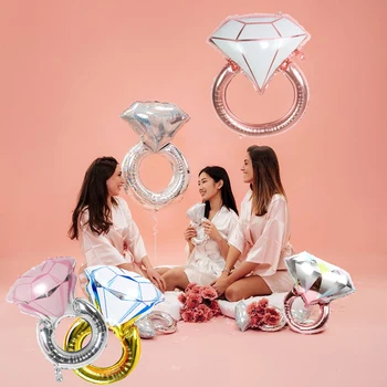 Nauja meilė nuotaka ir jaunikis vestuvių dekoravimui Valentino Dienos pasiūlymas žiedas lūpų formos aliuminio balionai brida dušo reikmenys