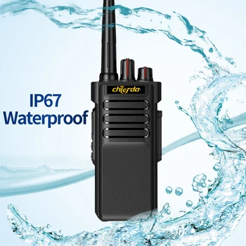 Chierda CD-A8 walkie talkie 10W Didelės Galios IP67 atsparus Vandeniui walkie talkie ilgo nuotolio 10-25 km Galingas Nešiojamas Du būdu radijo
